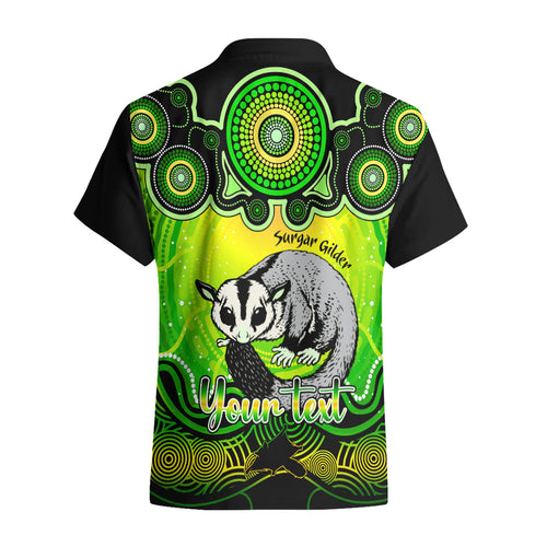 personalised-australia-gemini-sugar-gilder-zodiac-hawaiian-shirt-auz-astrology-aboriginal-green