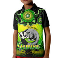 personalised-australia-gemini-sugar-gilder-zodiac-kid-polo-shirt-auz-astrology-aboriginal-green