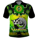 personalised-australia-gemini-sugar-gilder-zodiac-polo-shirt-auz-astrology-aboriginal-green