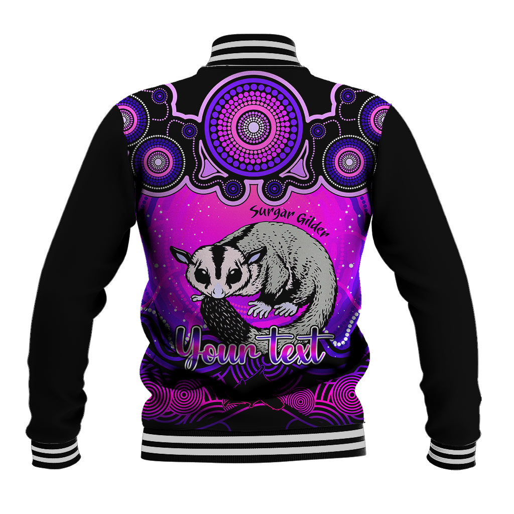 personalised-australia-gemini-sugar-gilder-zodiac-baseball-jacket-auz-astrology-aboriginal-magenta
