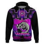 personalised-australia-gemini-sugar-gilder-zodiac-hoodie-auz-astrology-aboriginal-magenta