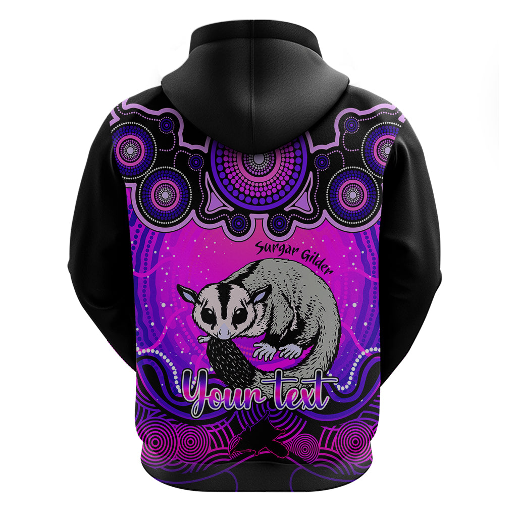 personalised-australia-gemini-sugar-gilder-zodiac-hoodie-auz-astrology-aboriginal-magenta