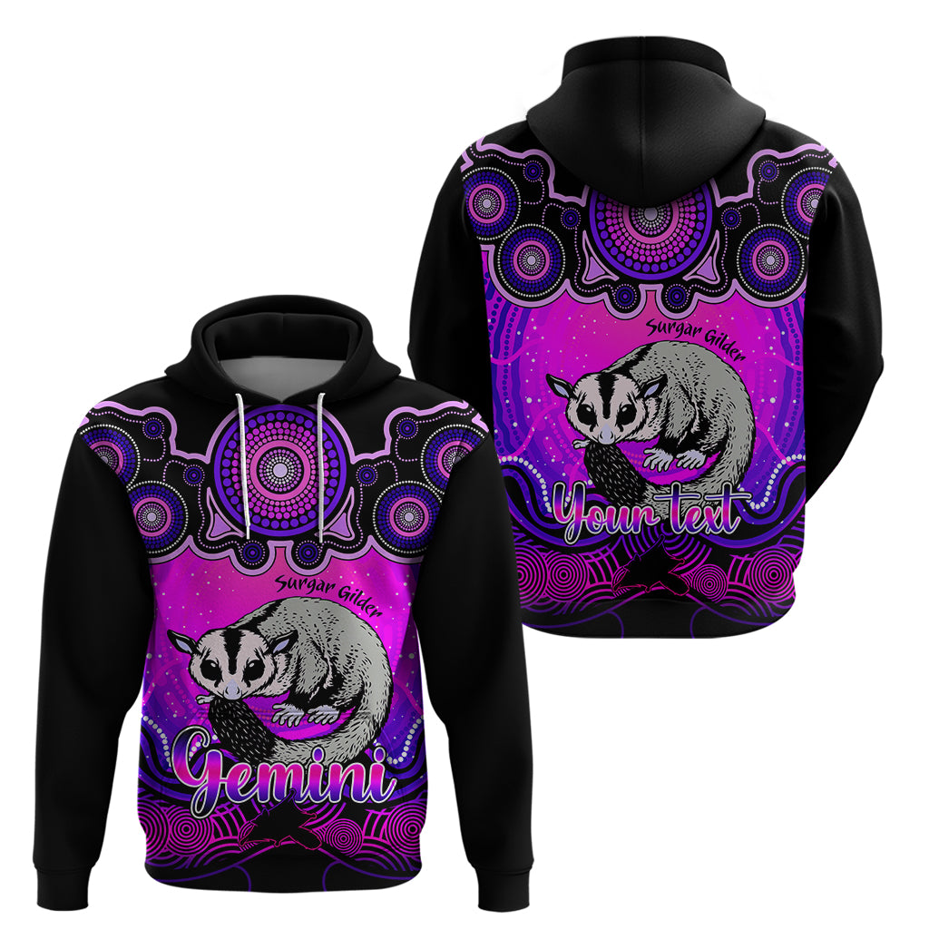 personalised-australia-gemini-sugar-gilder-zodiac-hoodie-auz-astrology-aboriginal-magenta