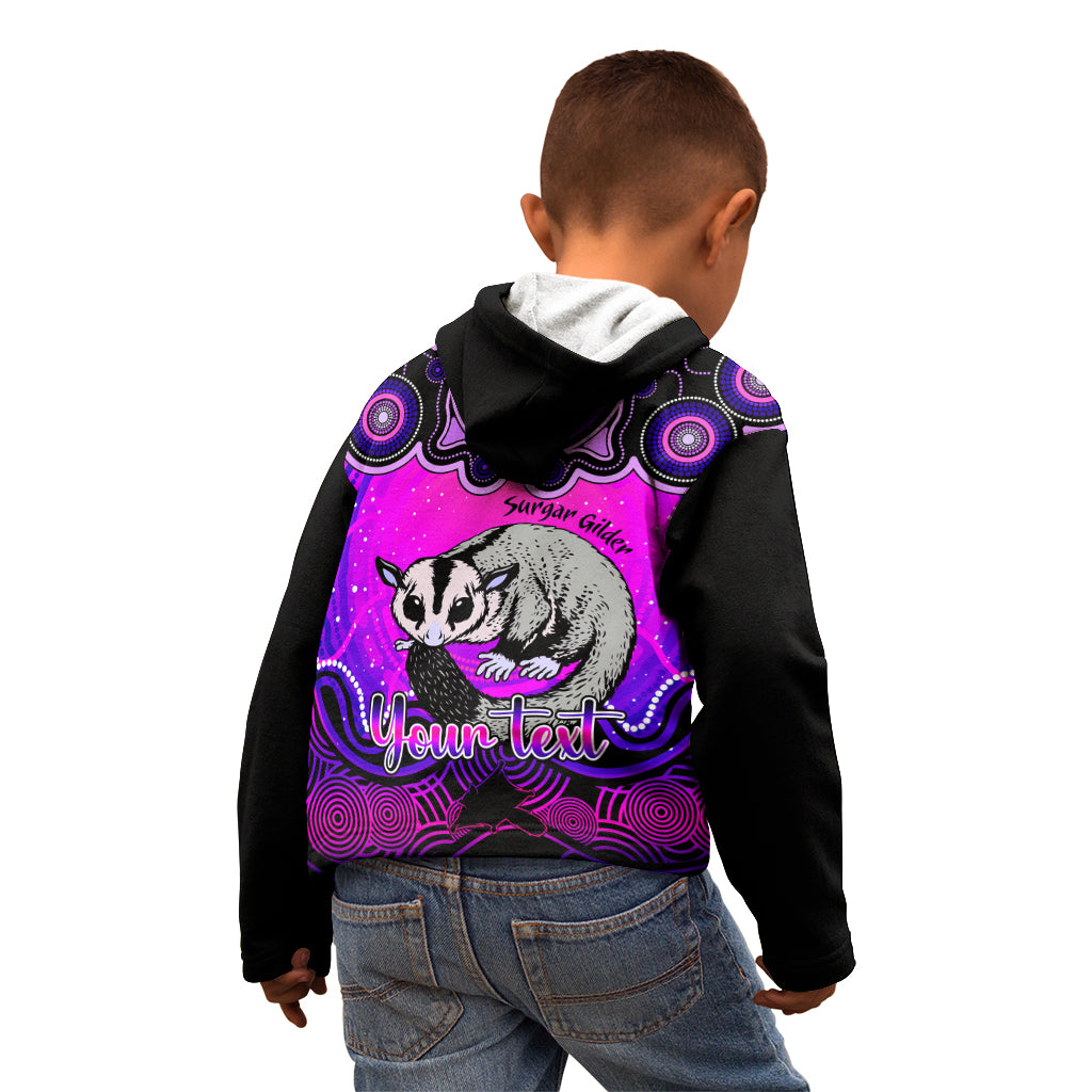 personalised-australia-gemini-sugar-gilder-zodiac-kid-hoodie-auz-astrology-aboriginal-magenta