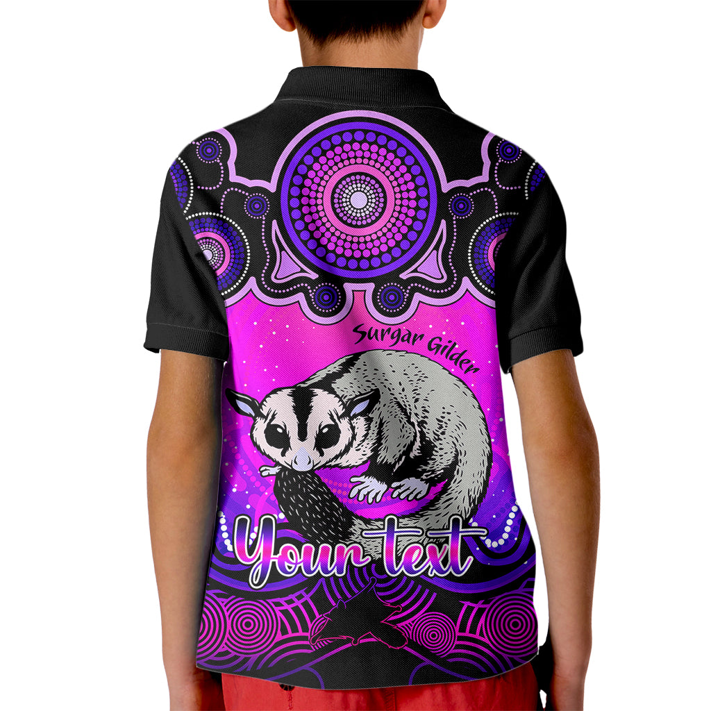 personalised-australia-gemini-sugar-gilder-zodiac-kid-polo-shirt-auz-astrology-aboriginal-magenta