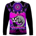 personalised-australia-gemini-sugar-gilder-zodiac-long-sleeve-shirt-auz-astrology-aboriginal-magenta