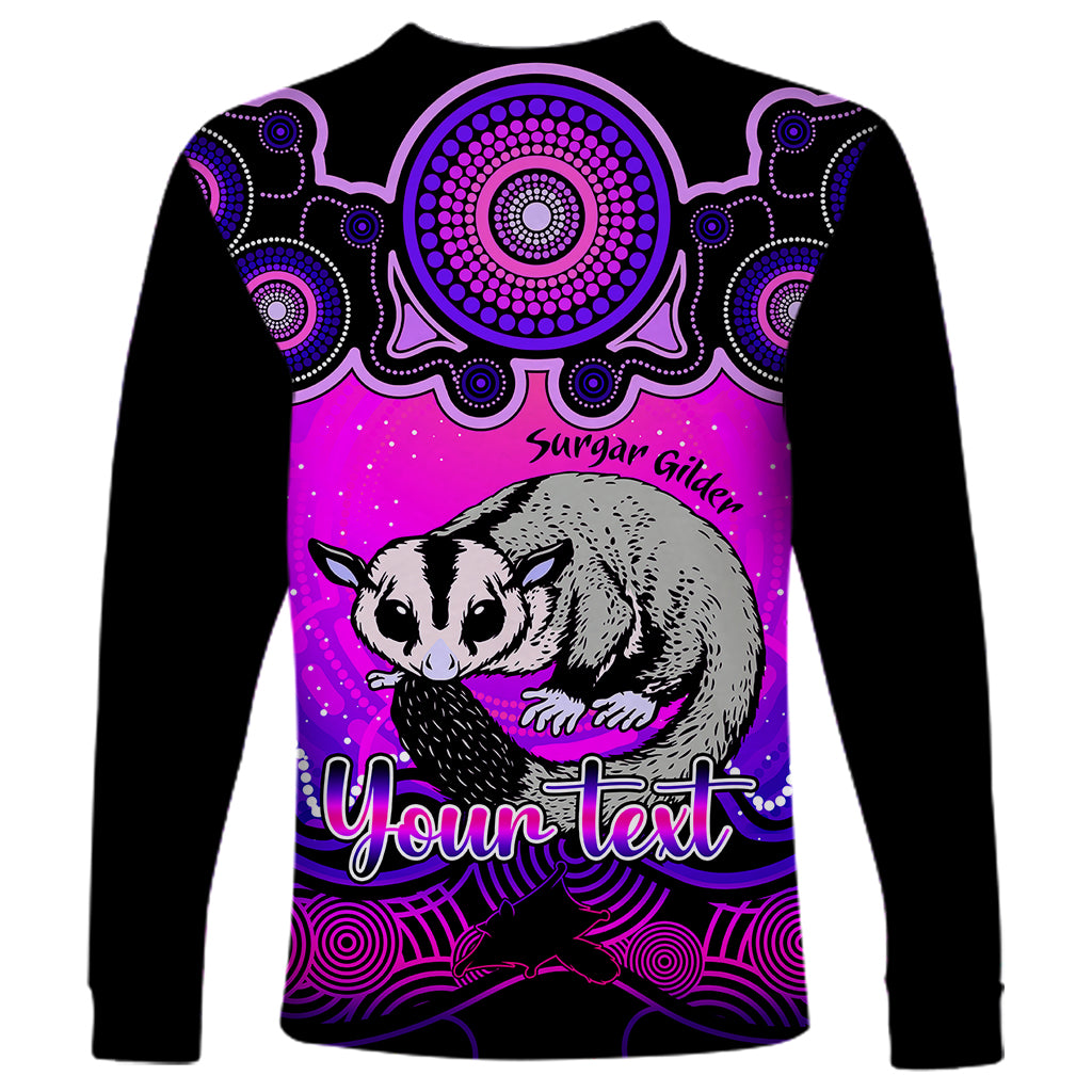 personalised-australia-gemini-sugar-gilder-zodiac-long-sleeve-shirt-auz-astrology-aboriginal-magenta