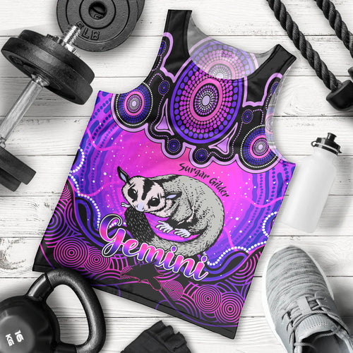 personalised-australia-gemini-sugar-gilder-zodiac-men-tank-top-auz-astrology-aboriginal-magenta