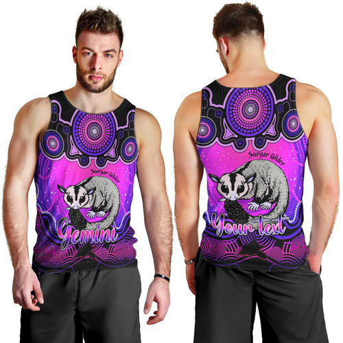 personalised-australia-gemini-sugar-gilder-zodiac-men-tank-top-auz-astrology-aboriginal-magenta