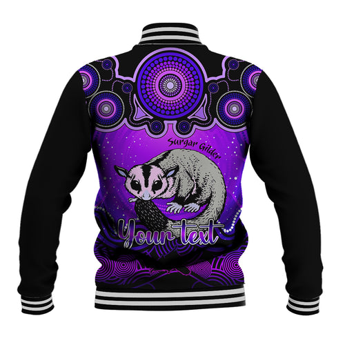 personalised-australia-gemini-sugar-gilder-zodiac-baseball-jacket-auz-astrology-aboriginal-purple