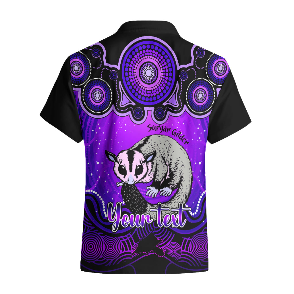 personalised-australia-gemini-sugar-gilder-zodiac-hawaiian-shirt-auz-astrology-aboriginal-purple