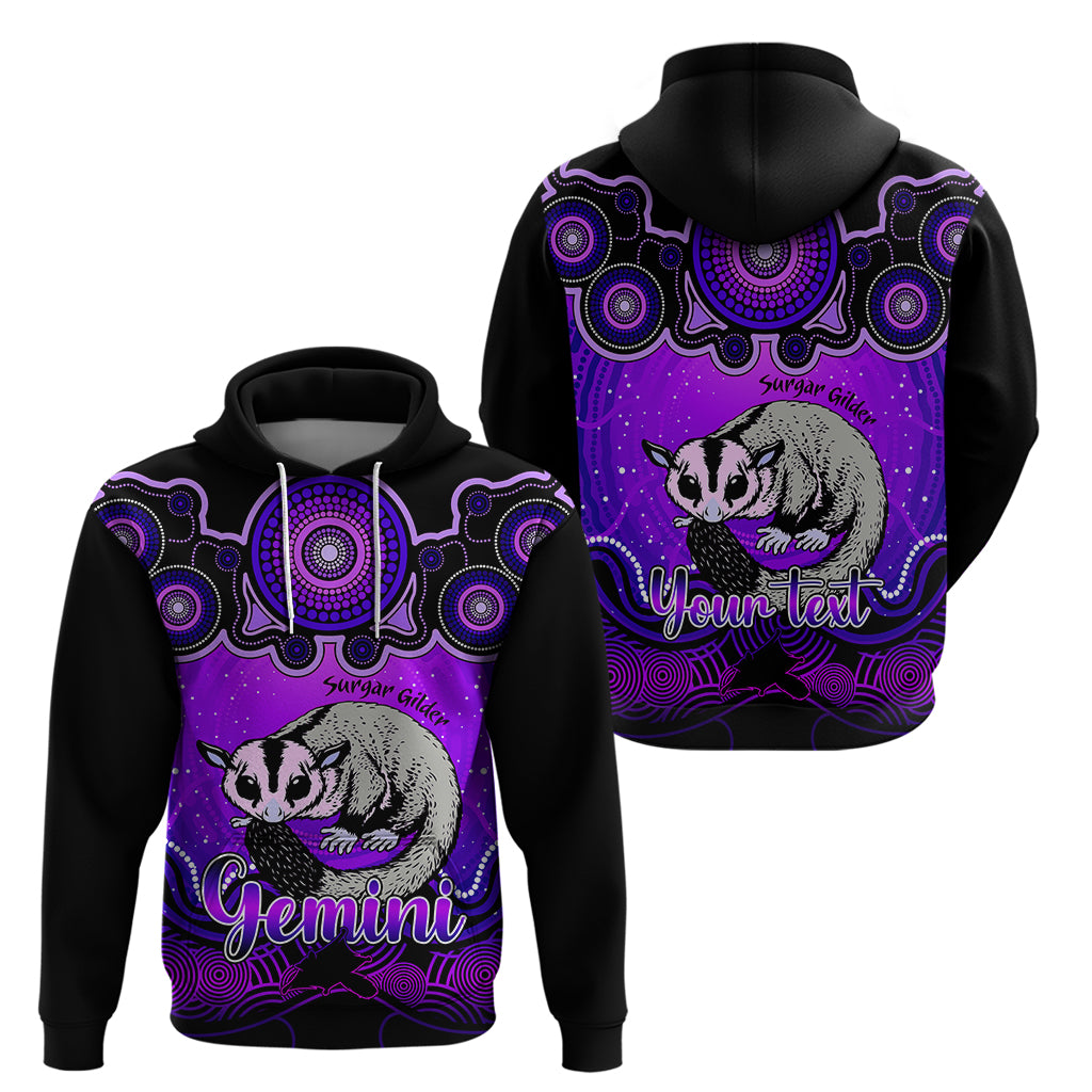 personalised-australia-gemini-sugar-gilder-zodiac-hoodie-auz-astrology-aboriginal-purple