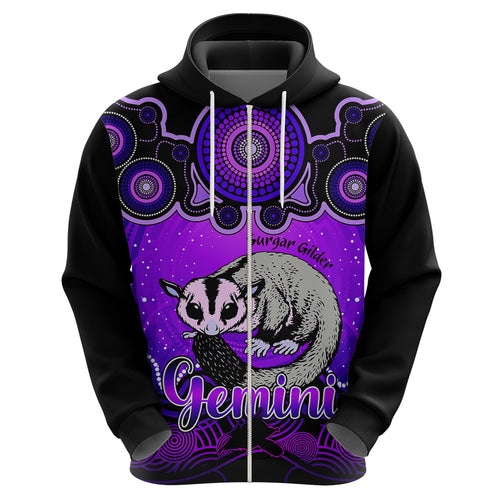 personalised-australia-gemini-sugar-gilder-zodiac-hoodie-auz-astrology-aboriginal-purple