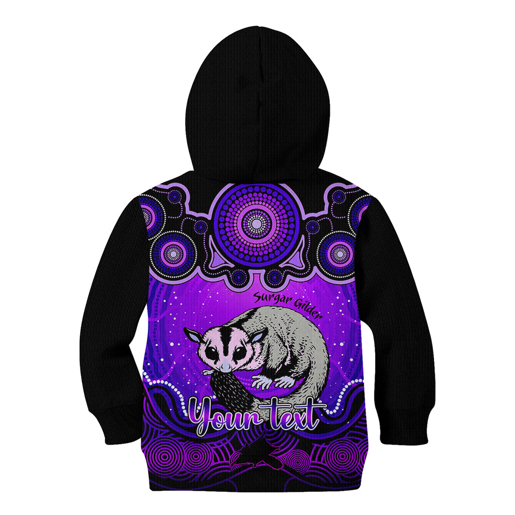 personalised-australia-gemini-sugar-gilder-zodiac-kid-hoodie-auz-astrology-aboriginal-purple