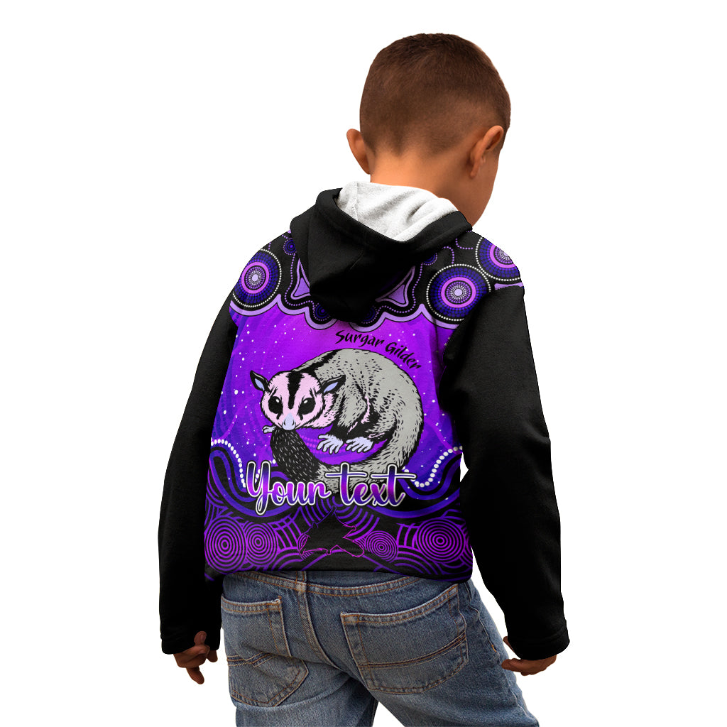 personalised-australia-gemini-sugar-gilder-zodiac-kid-hoodie-auz-astrology-aboriginal-purple