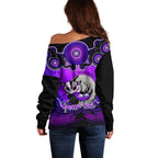 personalised-australia-gemini-sugar-gilder-zodiac-off-shoulder-sweater-auz-astrology-aboriginal-purple