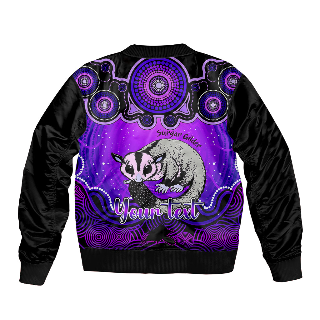 personalised-australia-gemini-sugar-gilder-zodiac-sleeve-zip-bomber-jacket-auz-astrology-aboriginal-purple