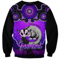 personalised-australia-gemini-sugar-gilder-zodiac-sweatshirt-auz-astrology-aboriginal-purple