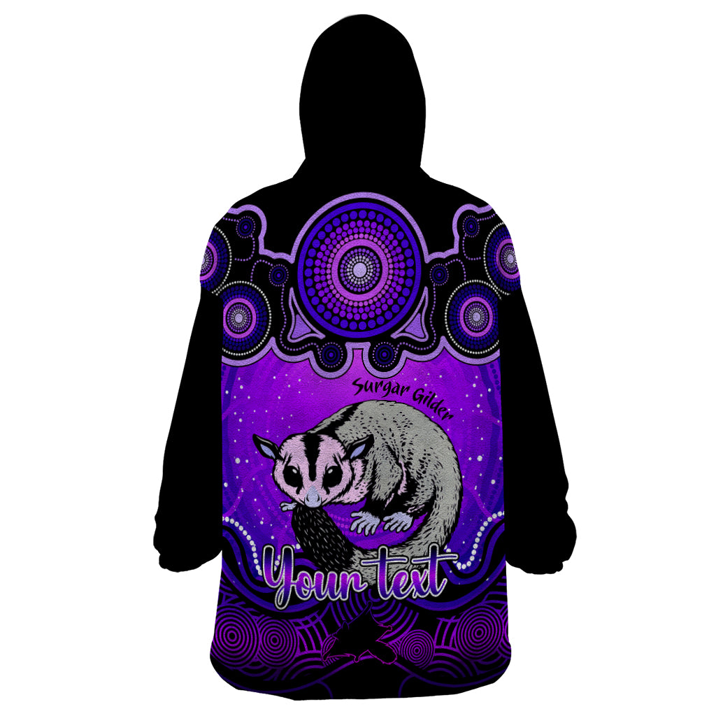 personalised-australia-gemini-sugar-gilder-zodiac-wearable-blanket-hoodie-auz-astrology-aboriginal-purple