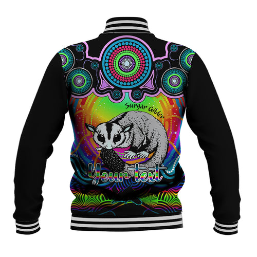 personalised-australia-gemini-sugar-gilder-zodiac-baseball-jacket-auz-astrology-aboriginal-rainbow