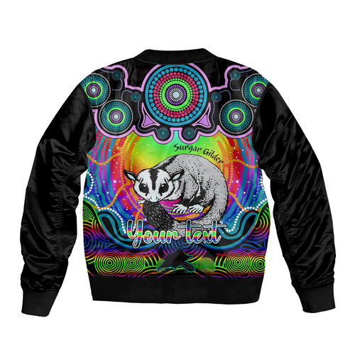personalised-australia-gemini-sugar-gilder-zodiac-bomber-jacket-auz-astrology-aboriginal-rainbow
