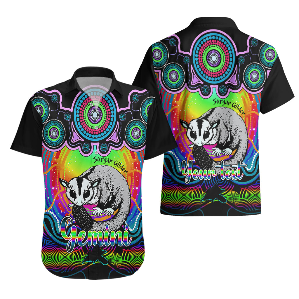 personalised-australia-gemini-sugar-gilder-zodiac-hawaiian-shirt-auz-astrology-aboriginal-rainbow