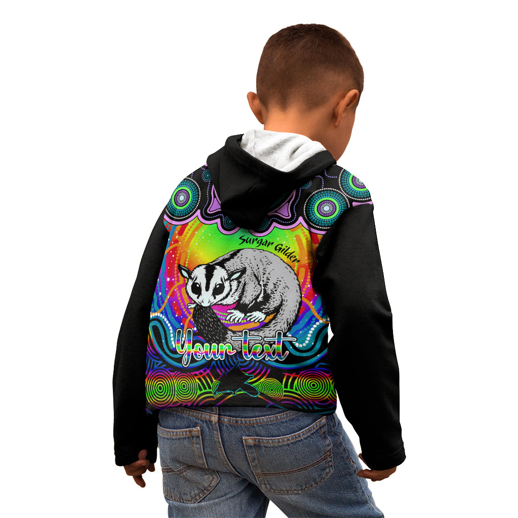 personalised-australia-gemini-sugar-gilder-zodiac-kid-hoodie-auz-astrology-aboriginal-rainbow