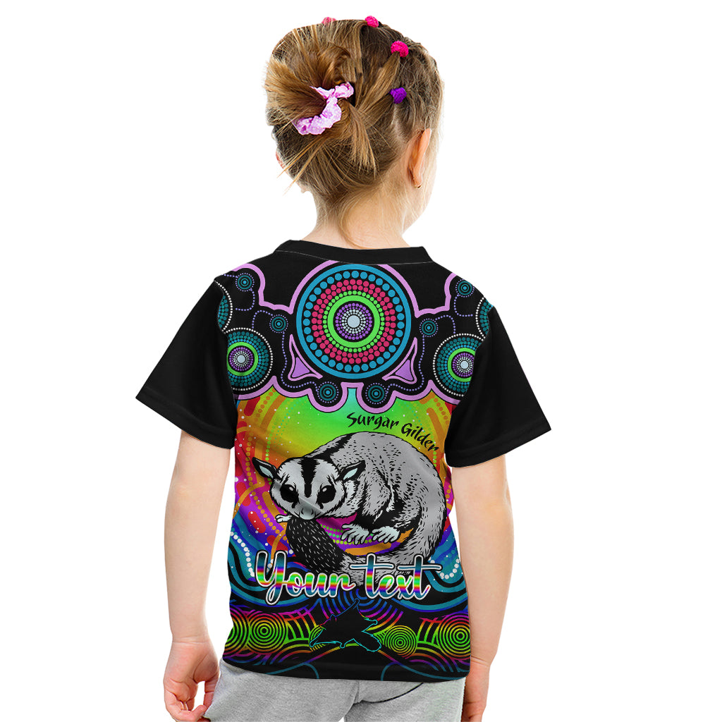 personalised-australia-gemini-sugar-gilder-zodiac-kid-t-shirt-auz-astrology-aboriginal-rainbow