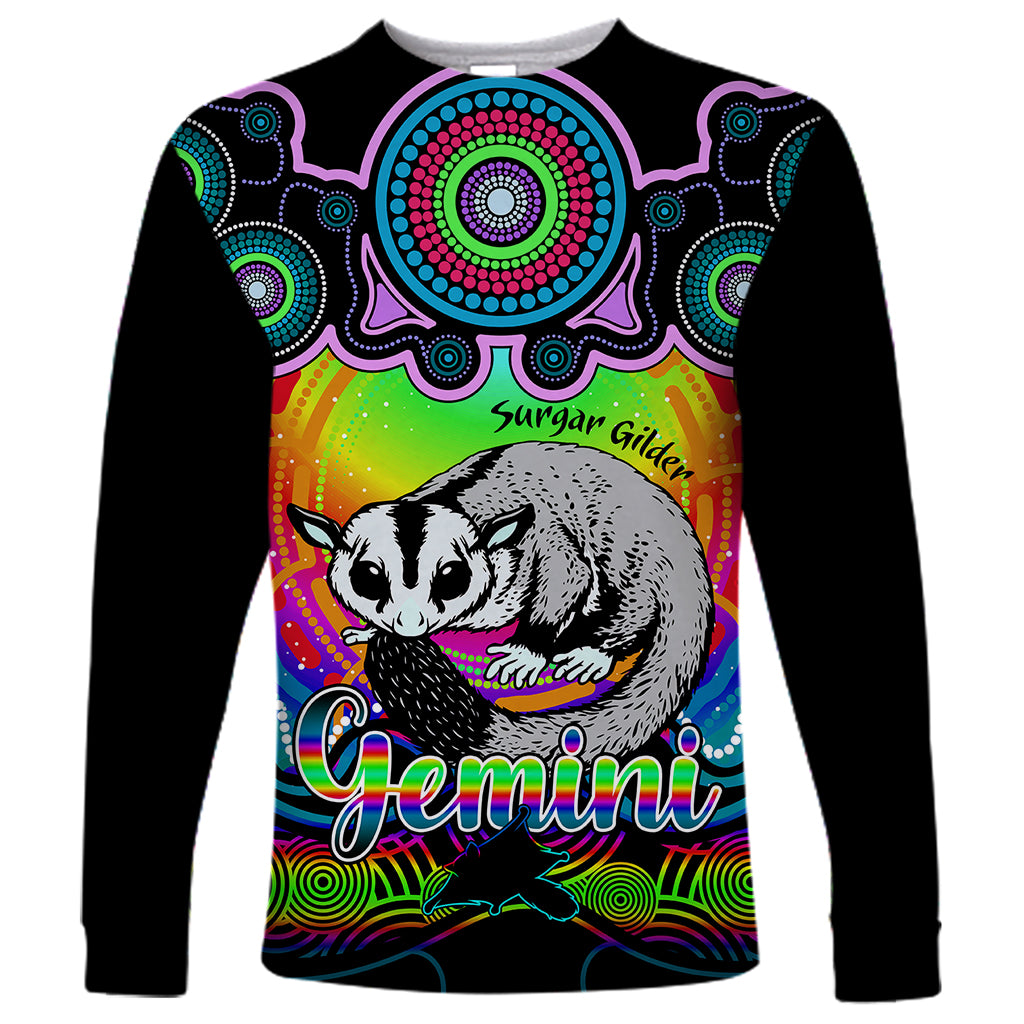 personalised-australia-gemini-sugar-gilder-zodiac-long-sleeve-shirt-auz-astrology-aboriginal-rainbow