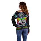 personalised-australia-gemini-sugar-gilder-zodiac-off-shoulder-sweater-auz-astrology-aboriginal-rainbow