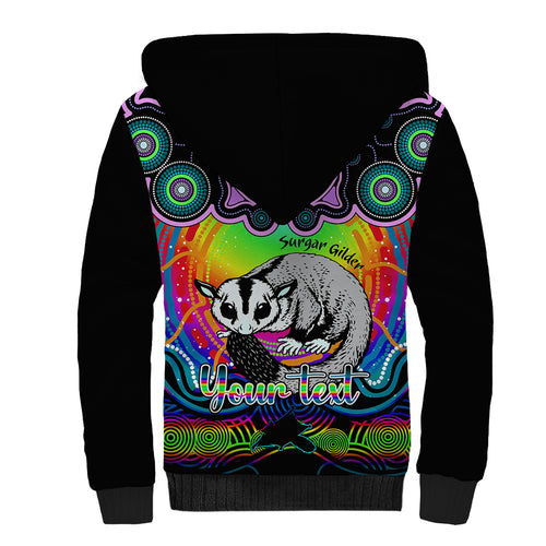personalised-australia-gemini-sugar-gilder-zodiac-sherpa-hoodie-auz-astrology-aboriginal-rainbow