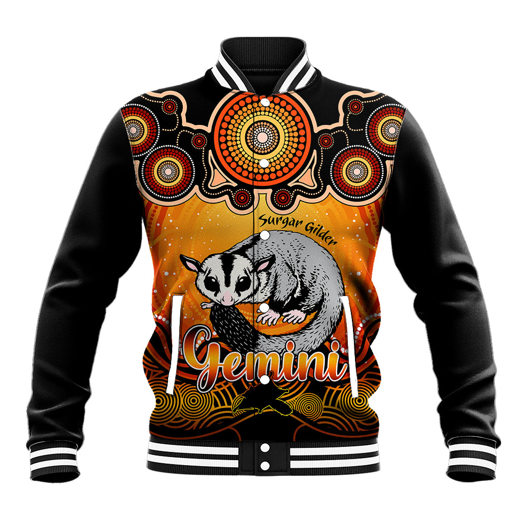 personalised-australia-gemini-sugar-gilder-zodiac-baseball-jacket-auz-astrology-aboriginal-red