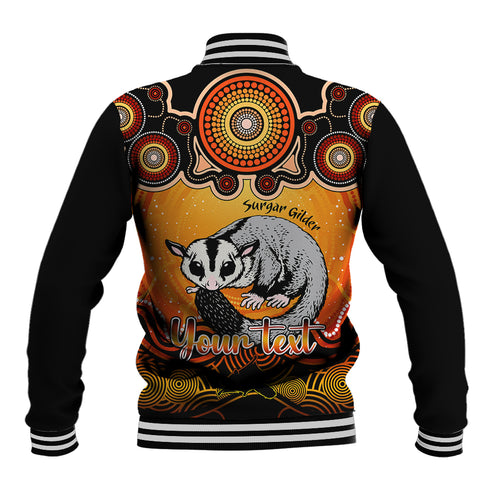 personalised-australia-gemini-sugar-gilder-zodiac-baseball-jacket-auz-astrology-aboriginal-red