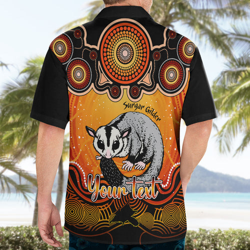 personalised-australia-gemini-sugar-gilder-zodiac-hawaiian-shirt-auz-astrology-aboriginal-red