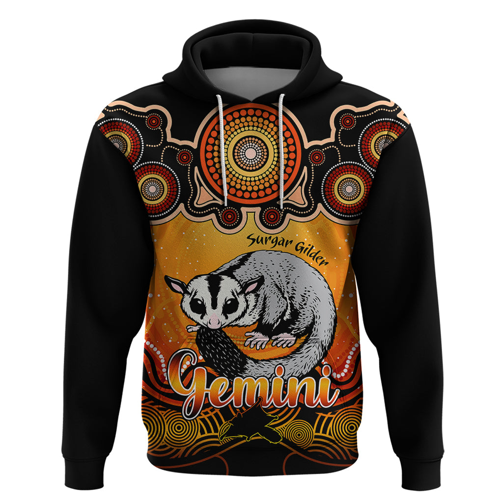 personalised-australia-gemini-sugar-gilder-zodiac-hoodie-auz-astrology-aboriginal-red