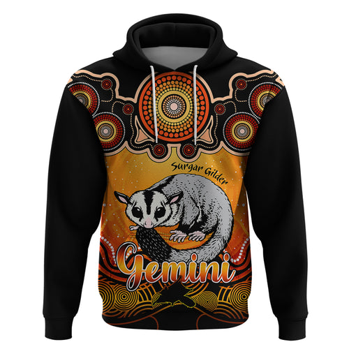personalised-australia-gemini-sugar-gilder-zodiac-hoodie-auz-astrology-aboriginal-red