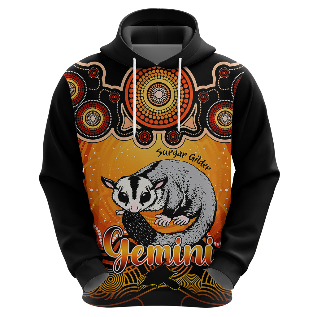 personalised-australia-gemini-sugar-gilder-zodiac-hoodie-auz-astrology-aboriginal-red