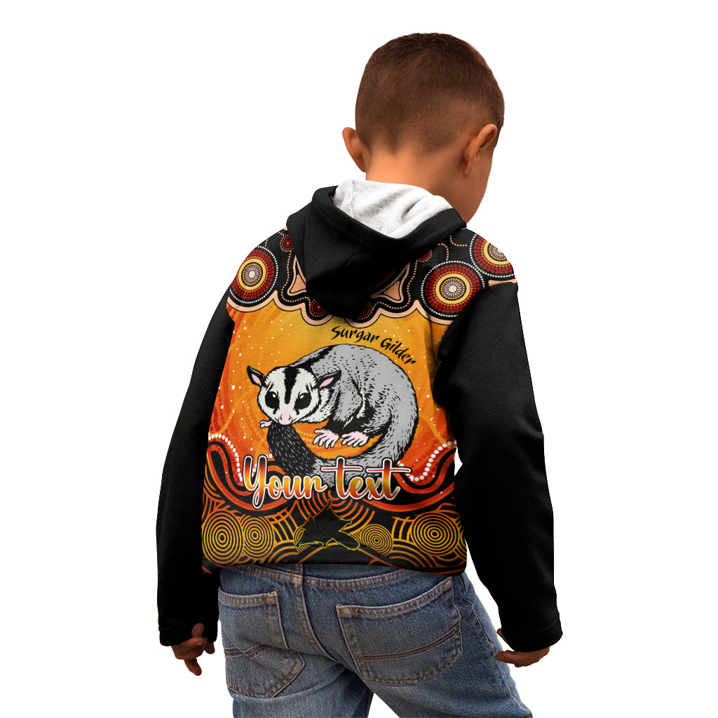 personalised-australia-gemini-sugar-gilder-zodiac-kid-hoodie-auz-astrology-aboriginal-red
