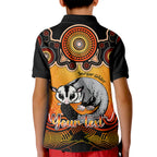 personalised-australia-gemini-sugar-gilder-zodiac-kid-polo-shirt-auz-astrology-aboriginal-red
