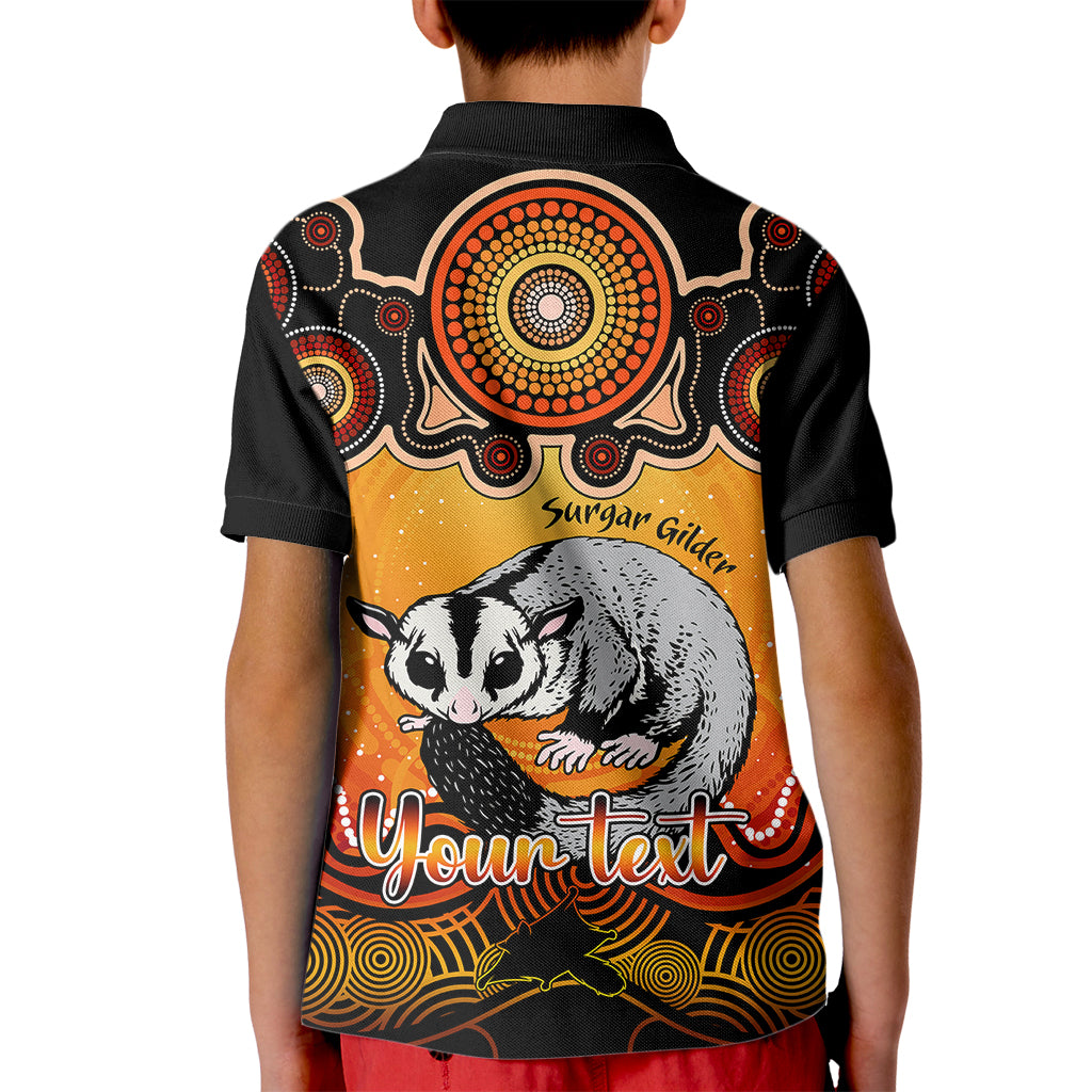 personalised-australia-gemini-sugar-gilder-zodiac-kid-polo-shirt-auz-astrology-aboriginal-red