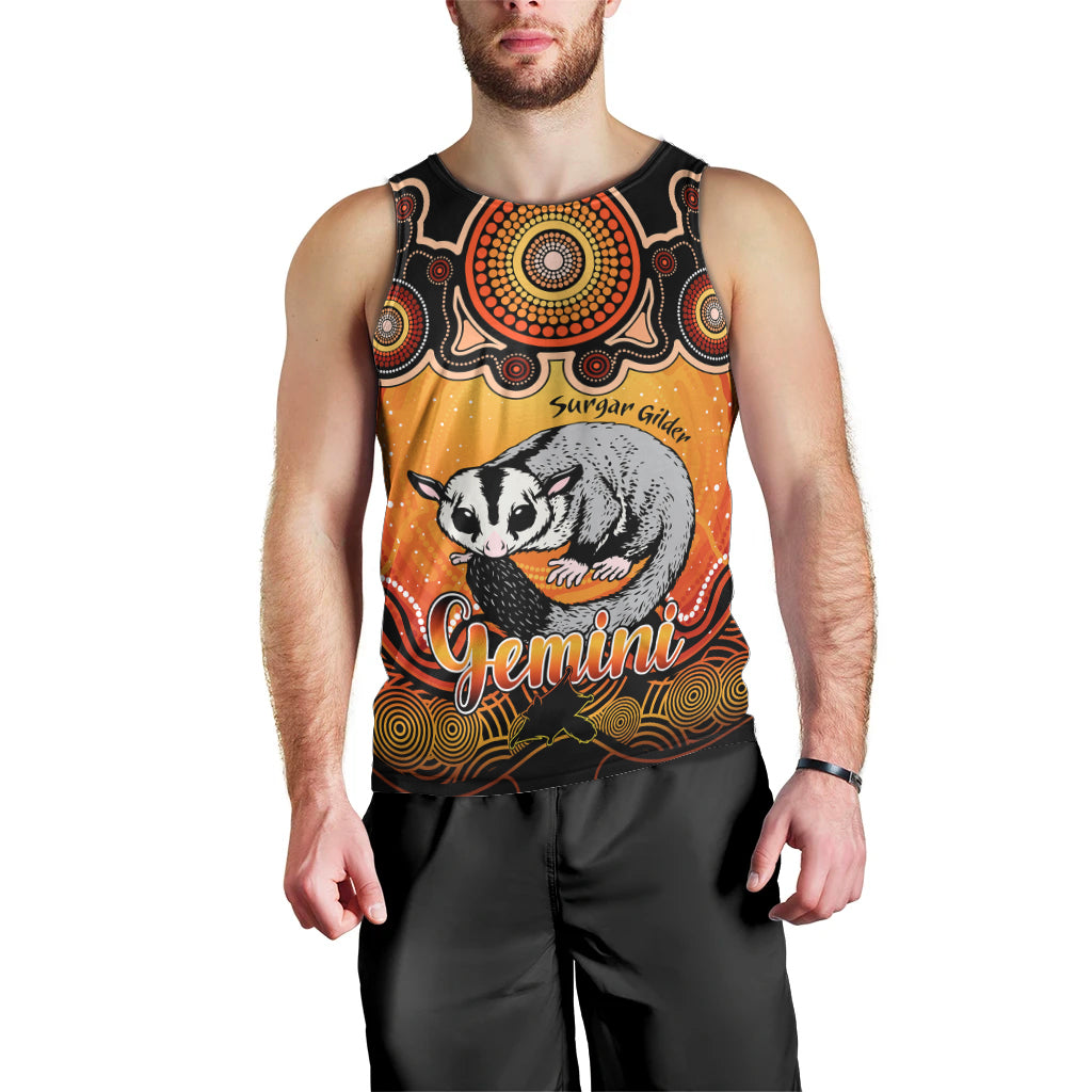 personalised-australia-gemini-sugar-gilder-zodiac-men-tank-top-auz-astrology-aboriginal-red