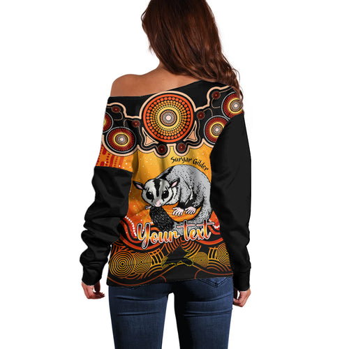 personalised-australia-gemini-sugar-gilder-zodiac-off-shoulder-sweater-auz-astrology-aboriginal-red