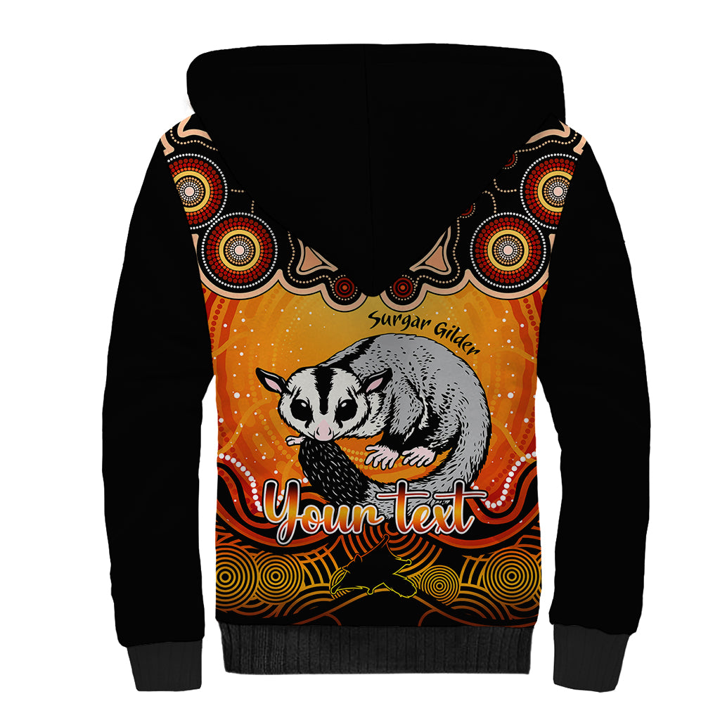 personalised-australia-gemini-sugar-gilder-zodiac-sherpa-hoodie-auz-astrology-aboriginal-red