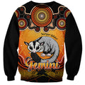 personalised-australia-gemini-sugar-gilder-zodiac-sweatshirt-auz-astrology-aboriginal-red