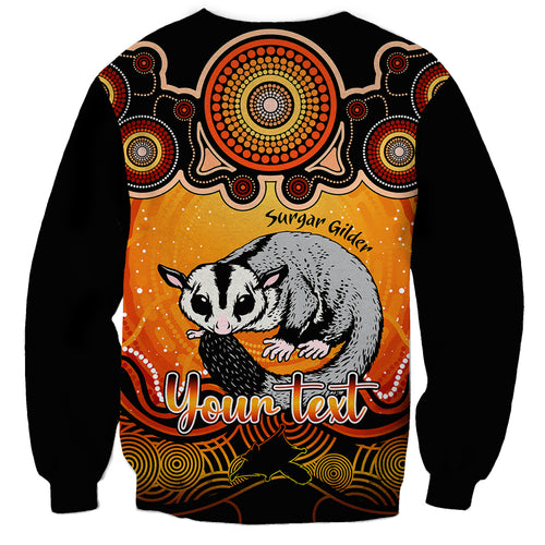 personalised-australia-gemini-sugar-gilder-zodiac-sweatshirt-auz-astrology-aboriginal-red