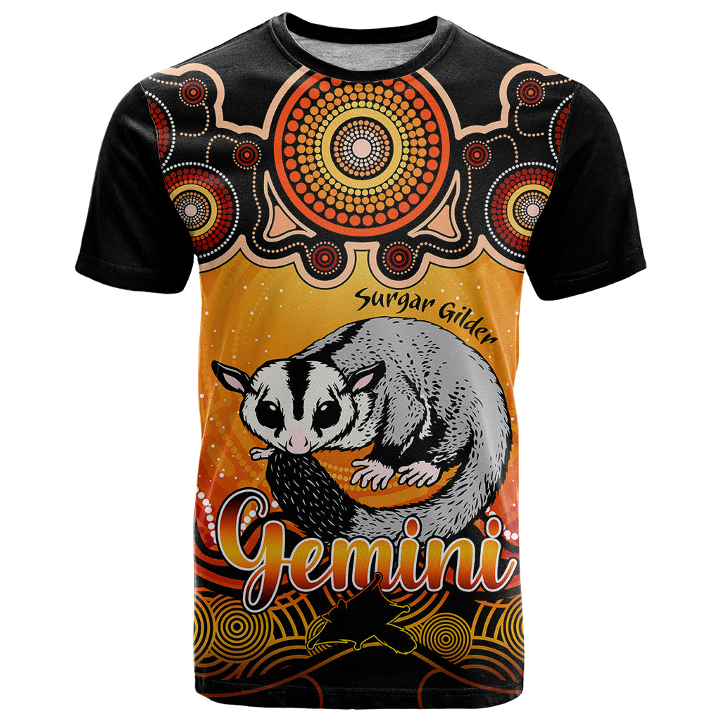 personalised-australia-gemini-sugar-gilder-zodiac-t-shirt-auz-astrology-aboriginal-red