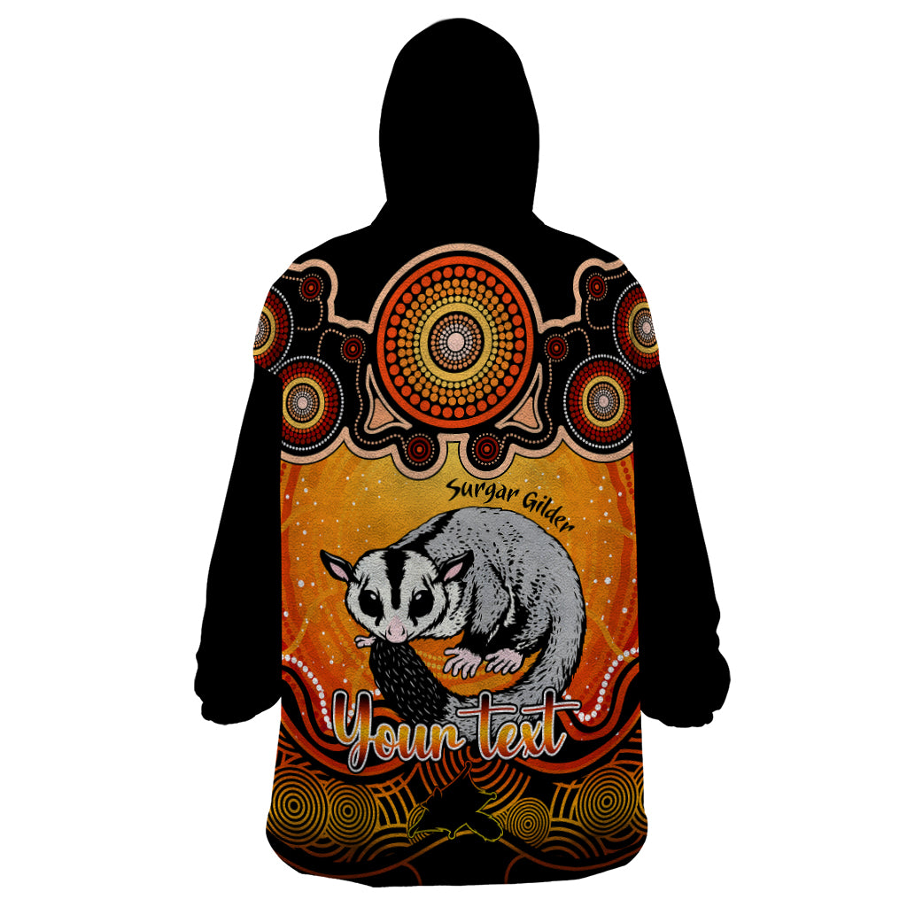 personalised-australia-gemini-sugar-gilder-zodiac-wearable-blanket-hoodie-auz-astrology-aboriginal-red