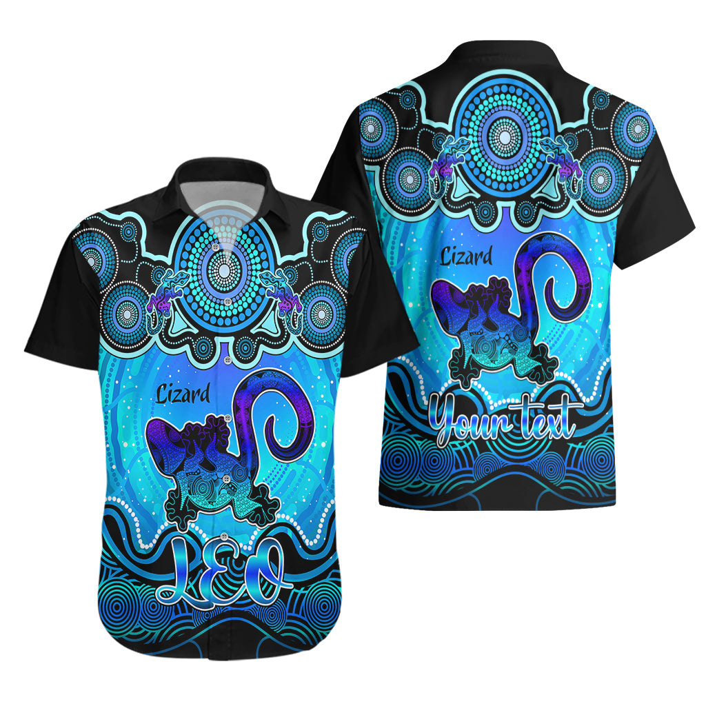 personalised-australia-leo-lizard-zodiac-hawaiian-shirt-auz-astrology-aboriginal-aqua