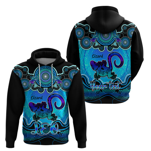 personalised-australia-leo-lizard-zodiac-hoodie-auz-astrology-aboriginal-aqua
