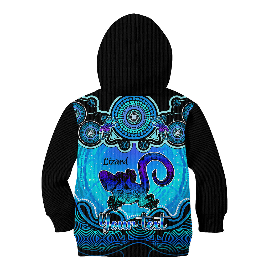 personalised-australia-leo-lizard-zodiac-kid-hoodie-auz-astrology-aboriginal-aqua